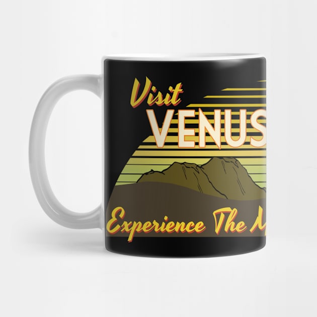 Retro Space Travel Planet Venus Vintage Space Advertisement by MintedFresh